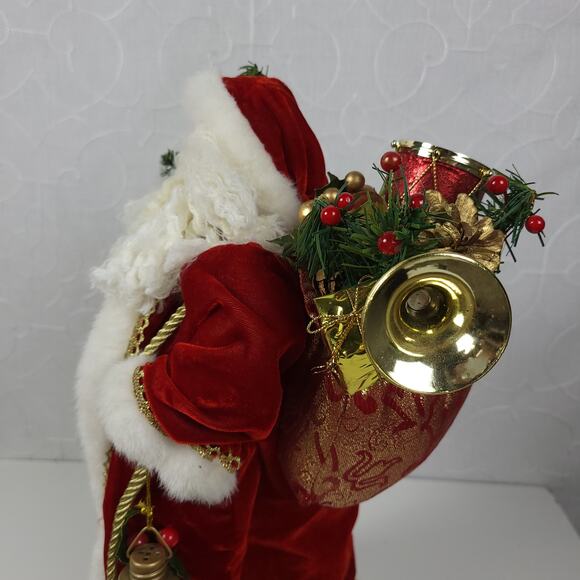 Vintage Old World Santa with Presents on Stand 17" Folk Art Santa Holiday‎ Decor - Picture 3 of 13